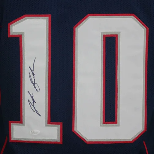 Josh Gordon Pro Style Autographed Football Jersey Blue (JSA)