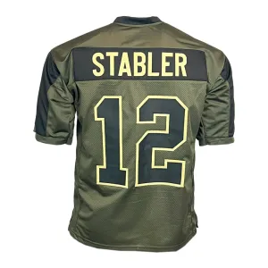 Ken Stabler Unsigned Salute to Service Football Jersey