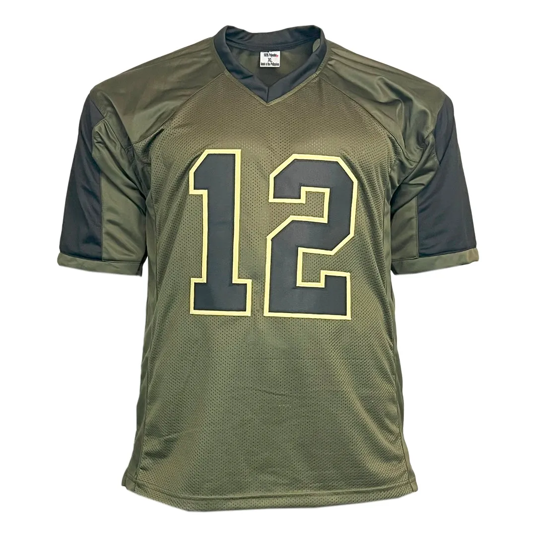 Ken Stabler Unsigned Salute to Service Football Jersey