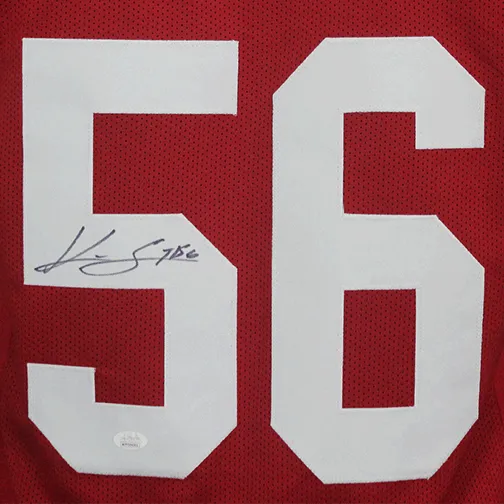 Kwon Alexander Autographed Pro Style Football Jersey Red JSA
