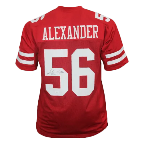 Kwon Alexander Autographed Pro Style Football Jersey Red JSA