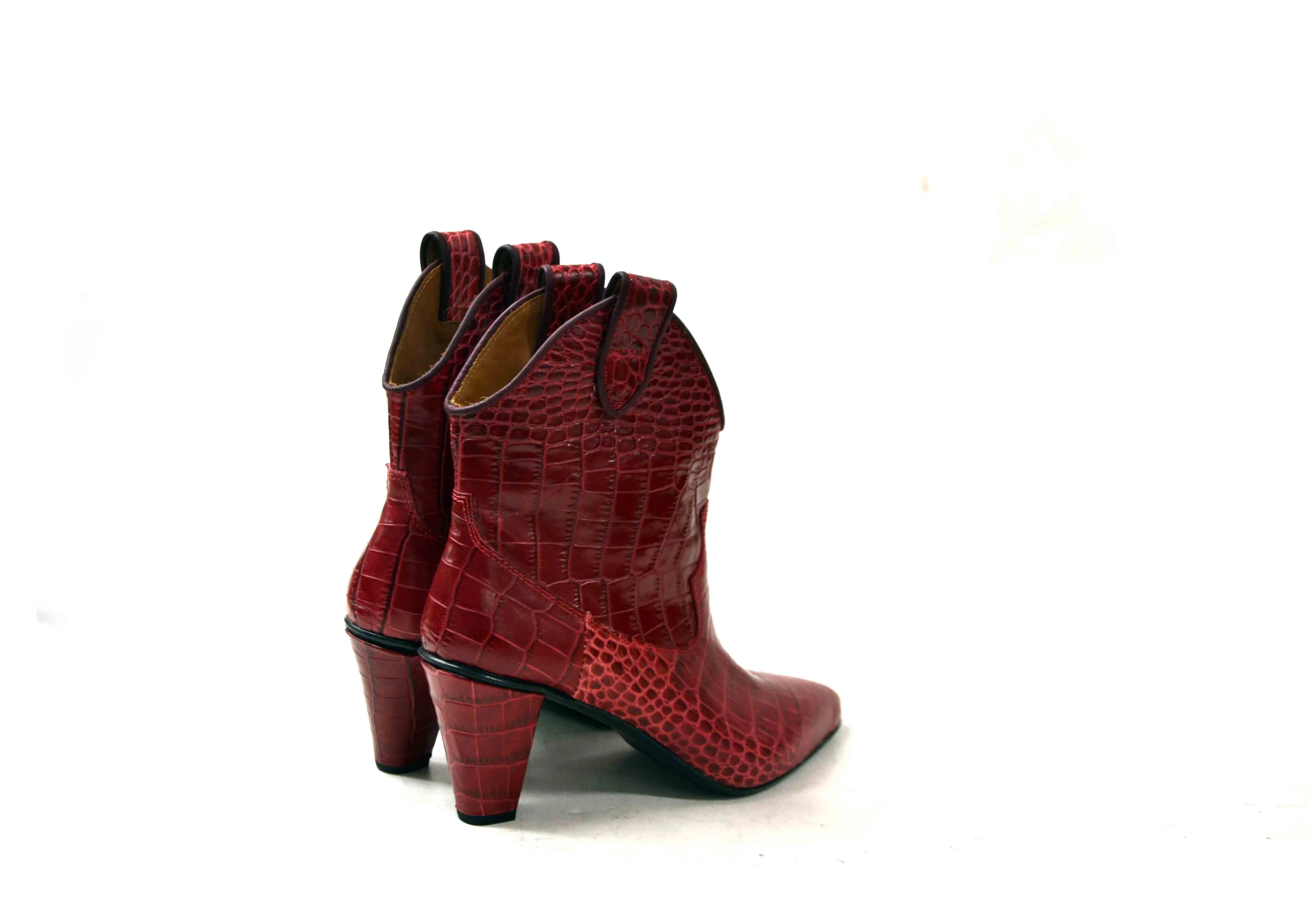 LAST PAIR 36/37/39-JESSICA RED BOOTS