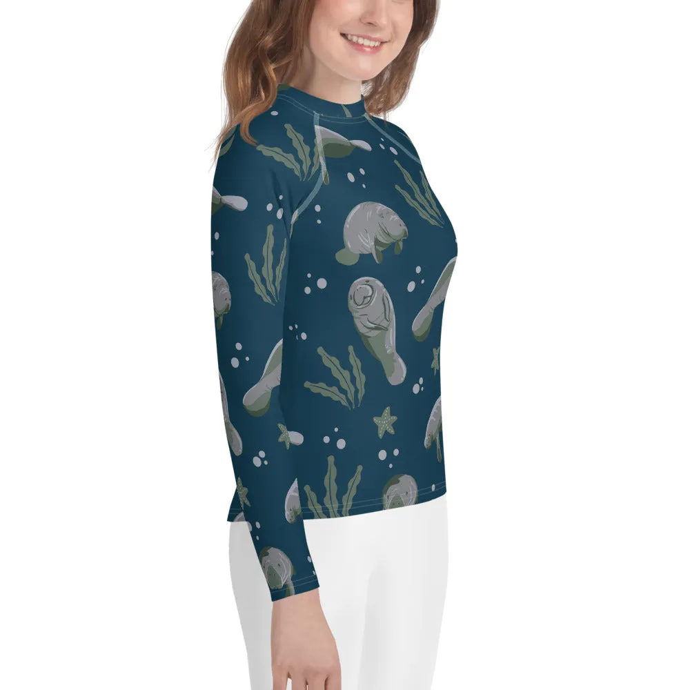 Manatees Youth Rash Guard (POD)
