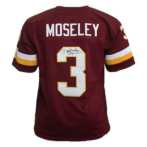 Mark Moseley Washington Redskins Autographed Football Jersey Maroon (JSA)