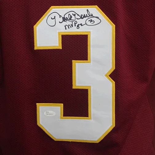 Mark Moseley Washington Redskins Autographed Football Jersey Maroon (JSA)