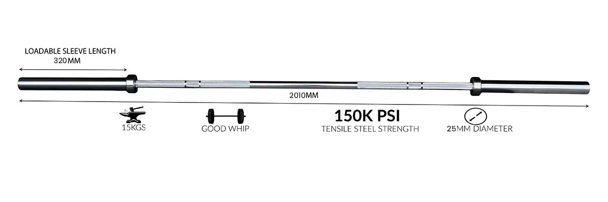 MAVRIK - Olympic Barbell - 15kg | Pre-Order ETA Late December