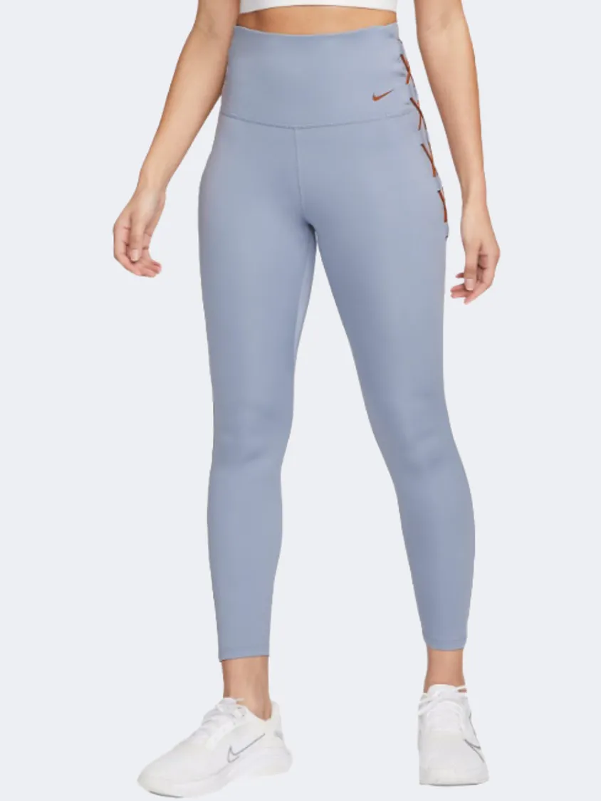 Nike One Df Hr 7/8 Women Training 3/4 Tight Blue