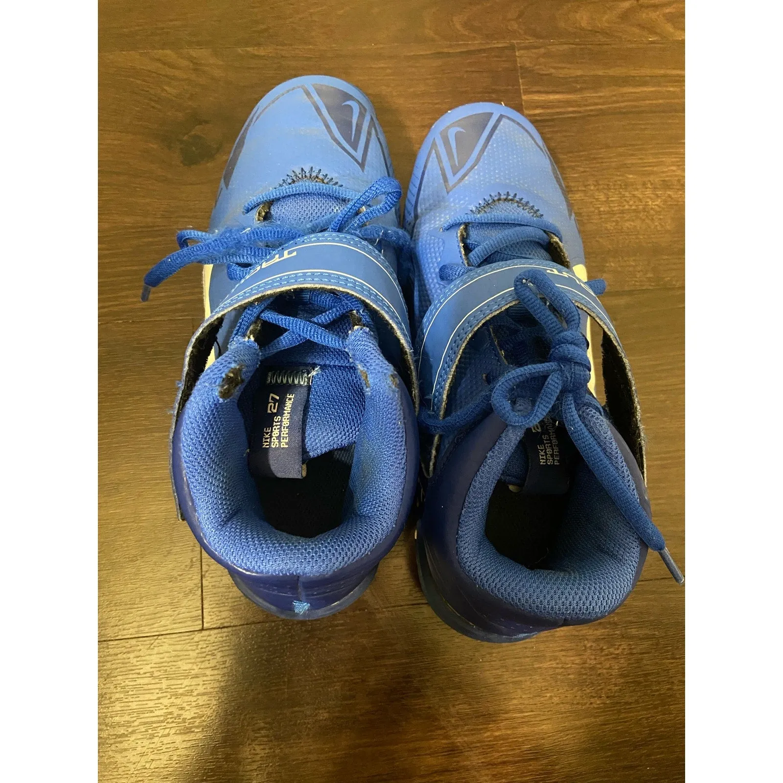 Nike Youth Boys Baseball Football Cleats Blue Size 5