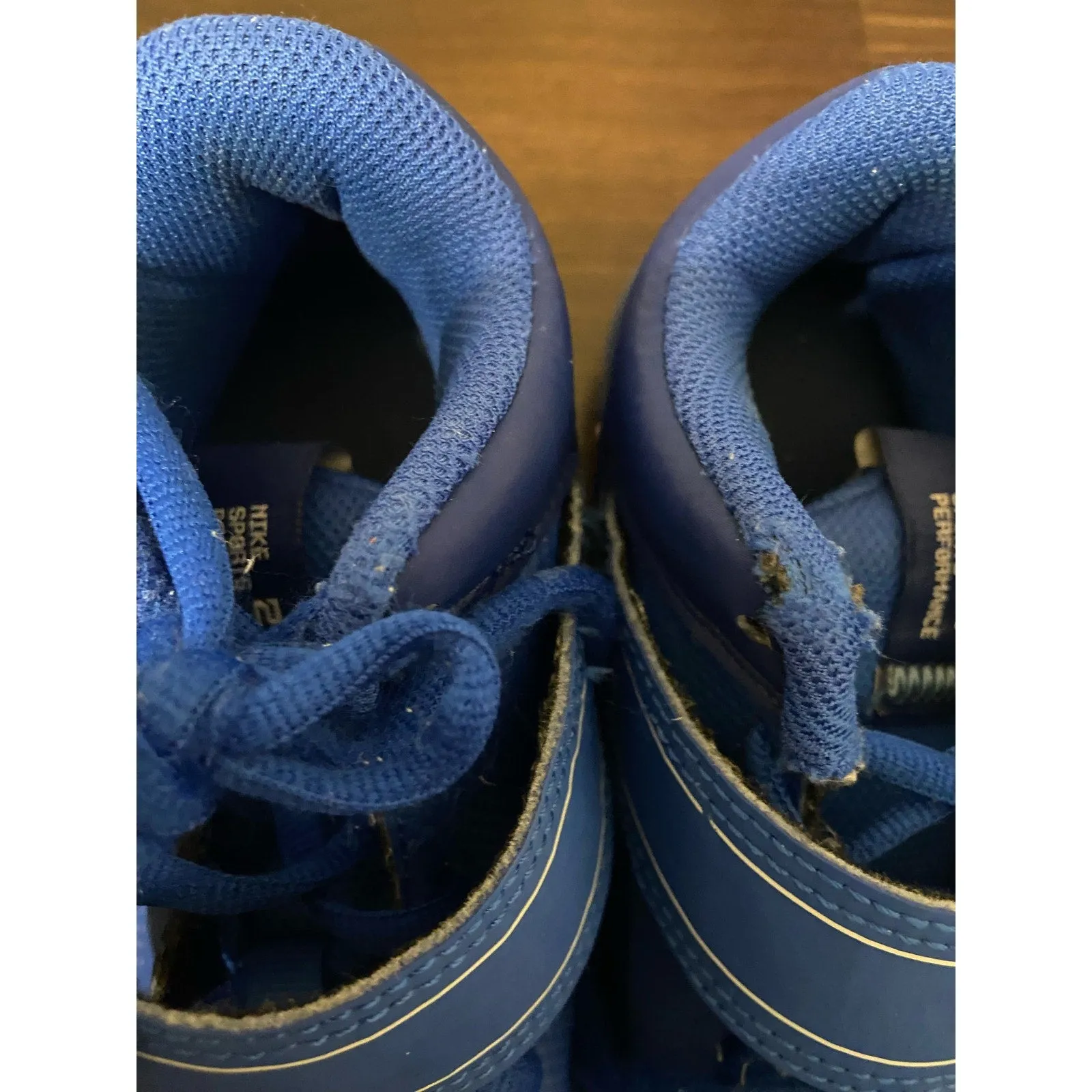 Nike Youth Boys Baseball Football Cleats Blue Size 5