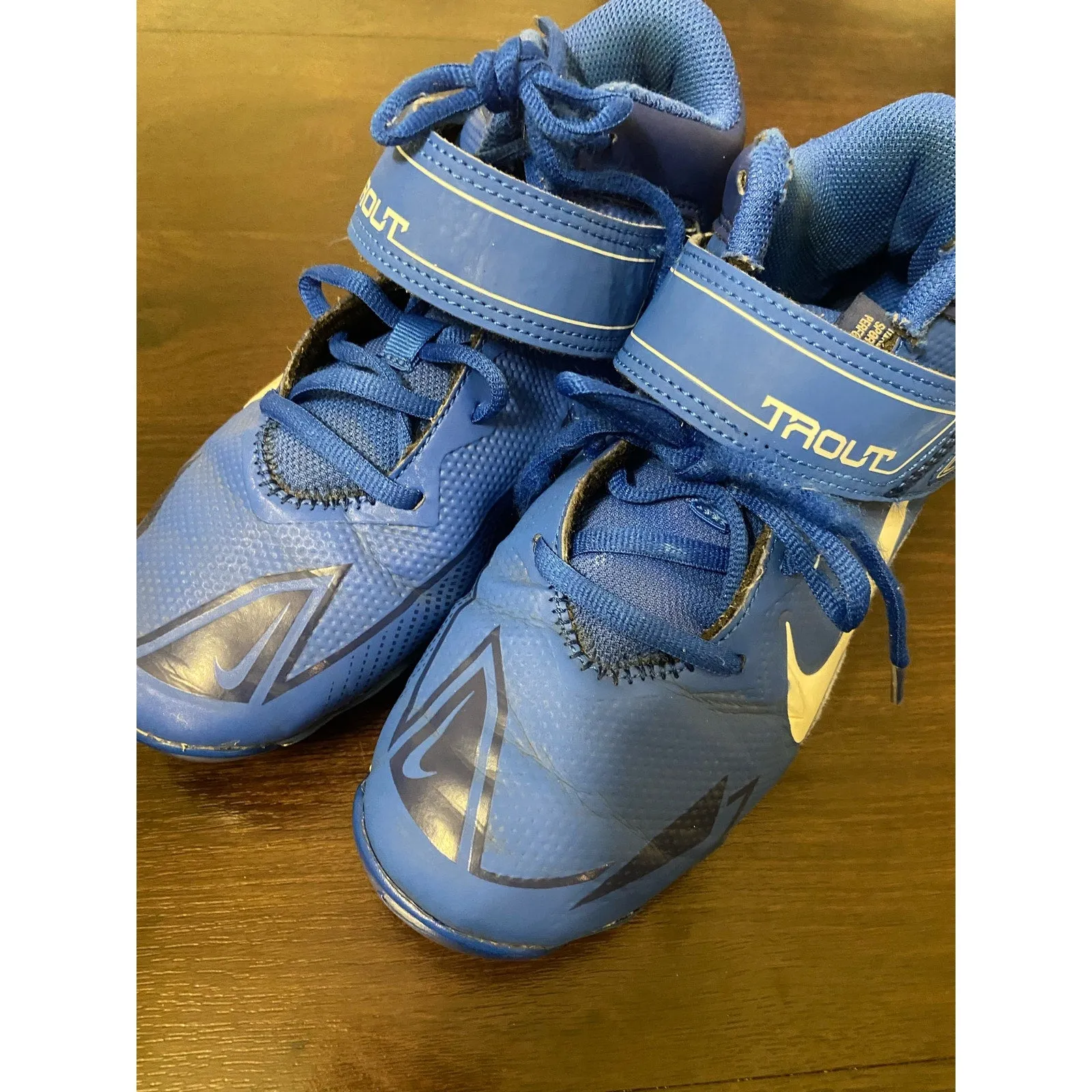 Nike Youth Boys Baseball Football Cleats Blue Size 5