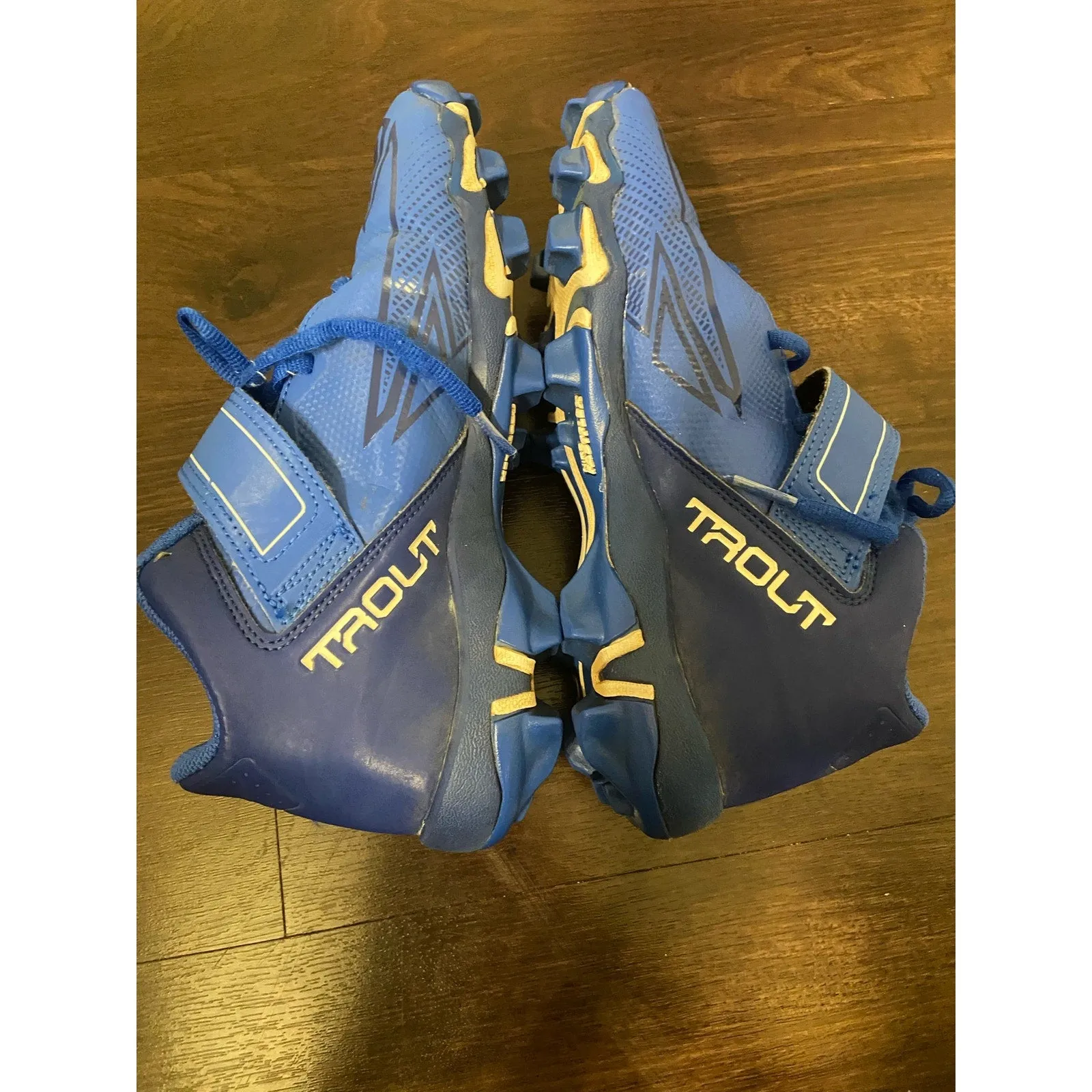 Nike Youth Boys Baseball Football Cleats Blue Size 5