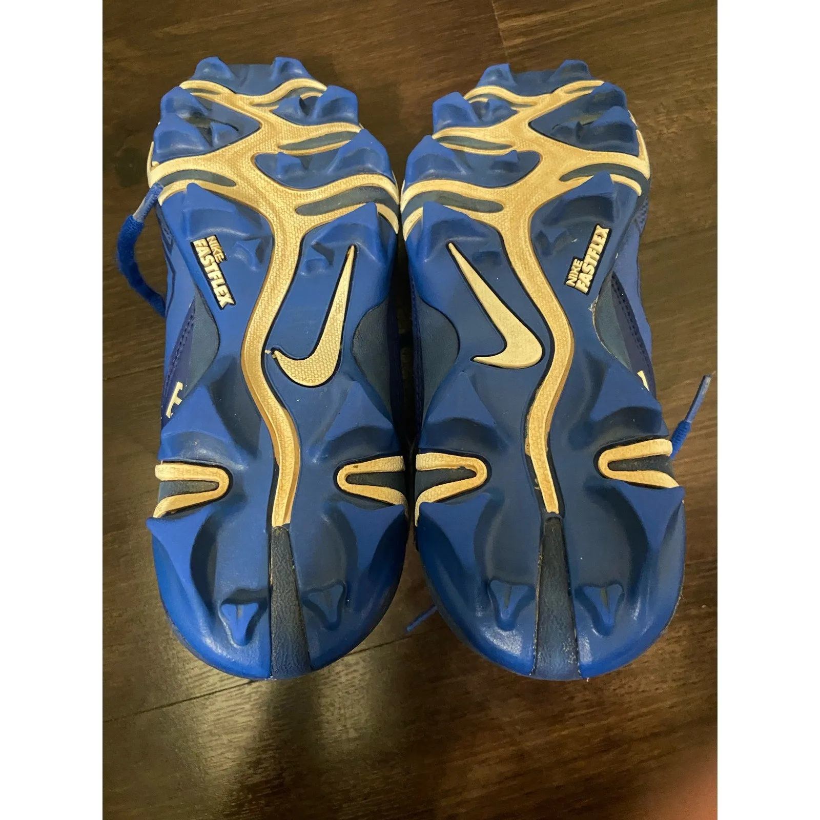 Nike Youth Boys Baseball Football Cleats Blue Size 5