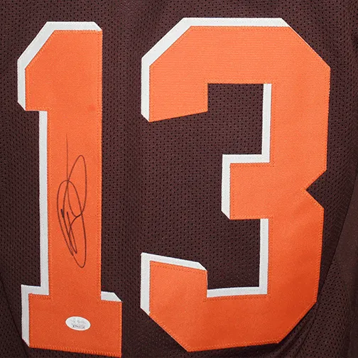 Odell Beckham Jr Autographed Cleveland Custom Football Jersey Brown JSA