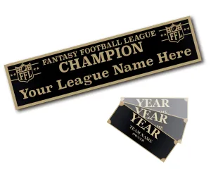 Perpetual Trophy Engravings - Fantasy Football - Gold