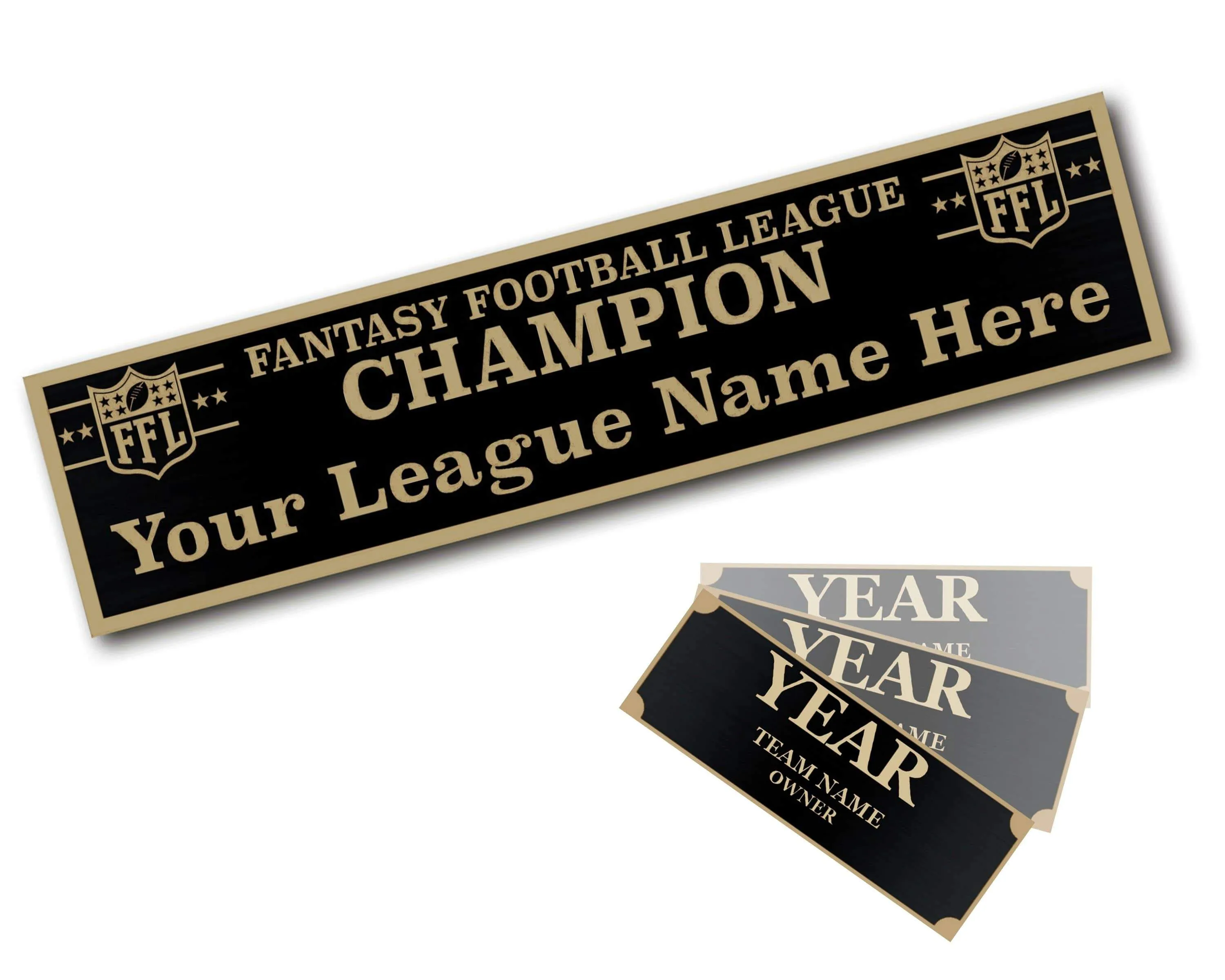 Perpetual Trophy Engravings - Fantasy Football - Gold