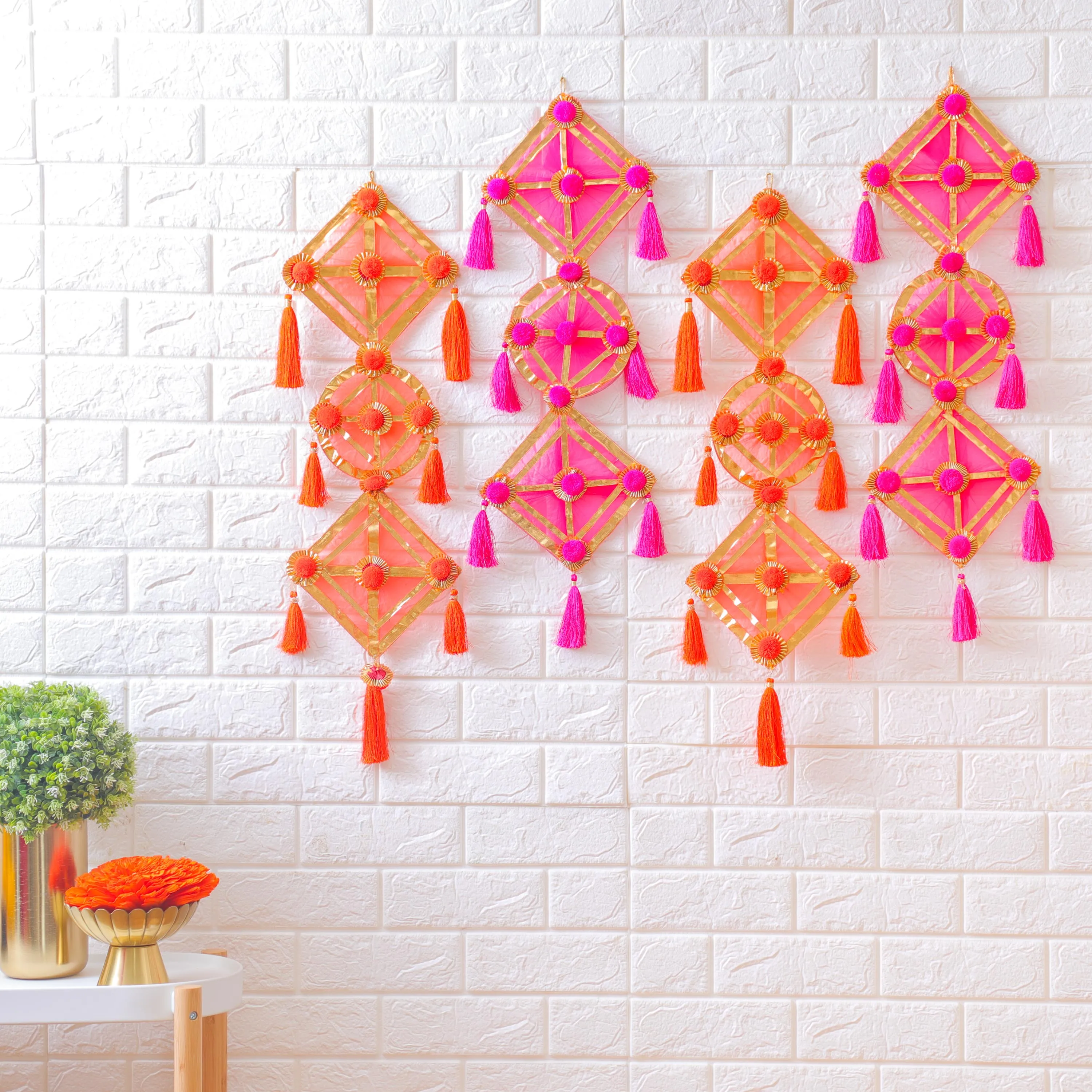 Pink Kite Net Hanging