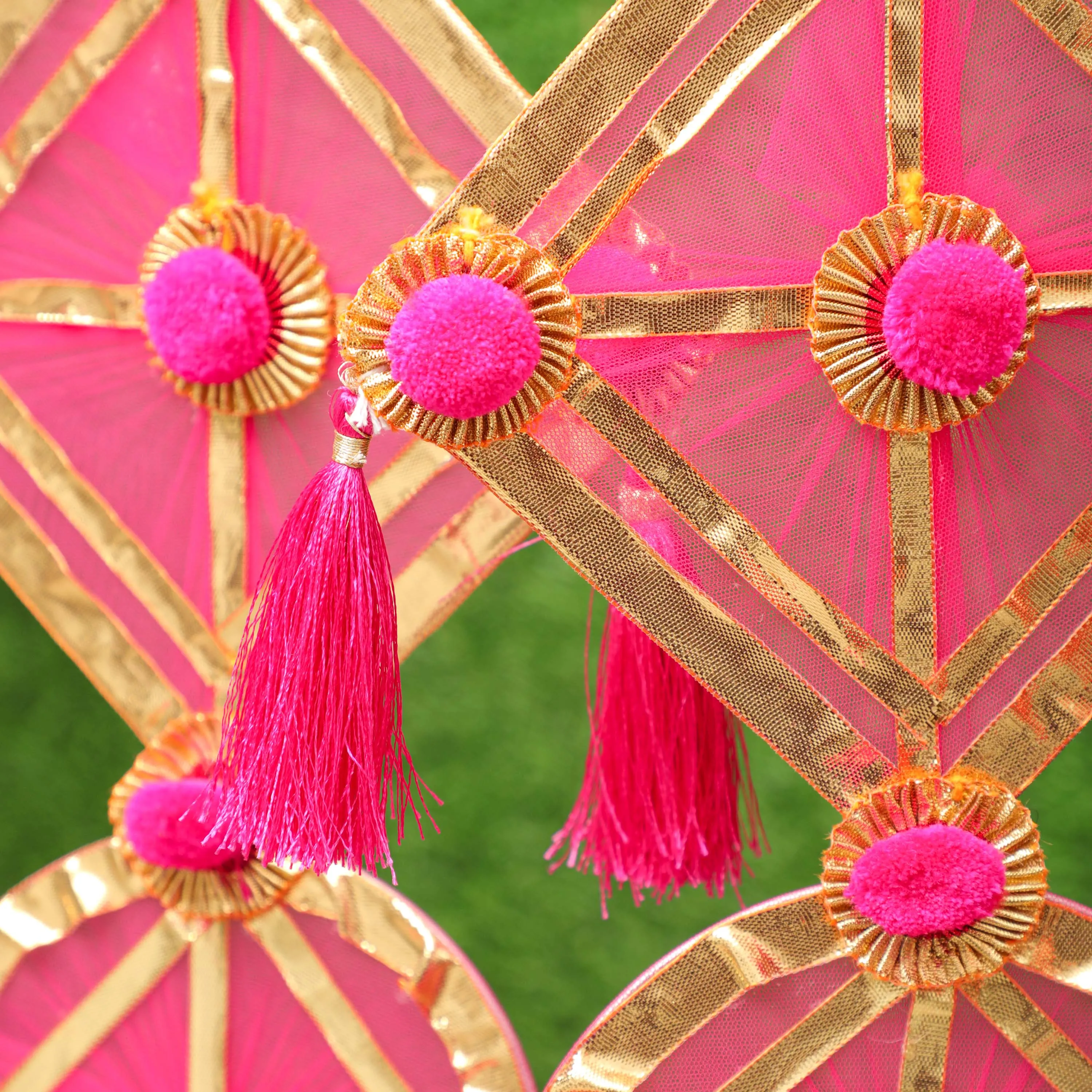 Pink Kite Net Hanging