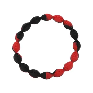 Power Band Football Bracelet | Red & Black