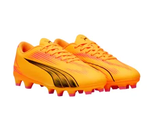 Puma Adults Football Boots Ultra Play FG/AG Sun Stream/Puma Black/Sunset Glow