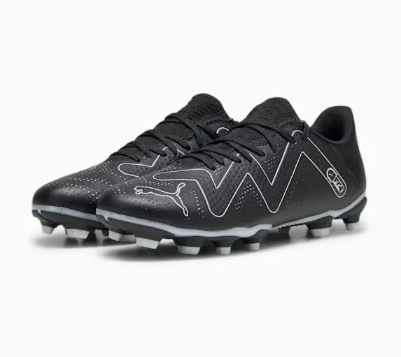Puma Mens Future Play Football Boots FG/AG Black/Silver