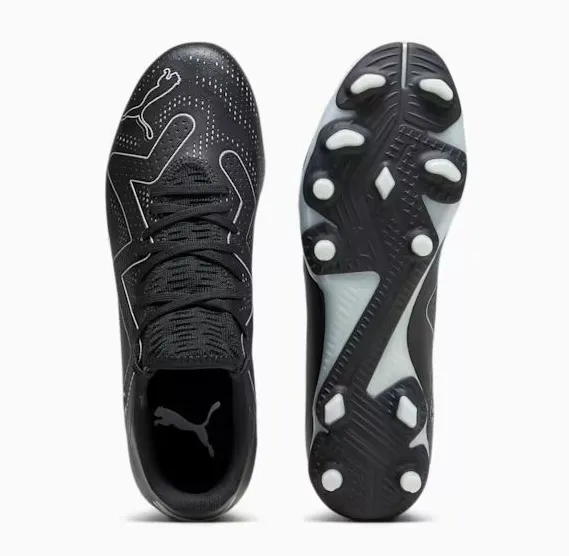 Puma Mens Future Play Football Boots FG/AG Black/Silver