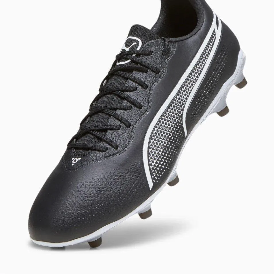 Puma Mens King Pro FG/AG Football Boots Black/White
