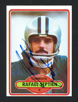Rafael Septien Autographed 1980 Topps Card #353 Dallas Cowboys SKU #160026