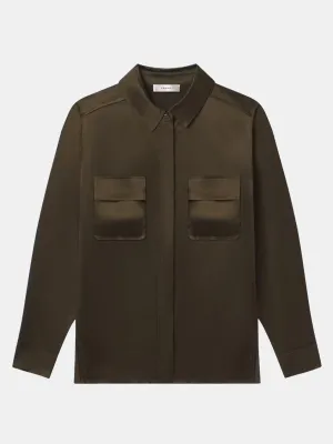 Raw Edge Double Pocket Shirt
