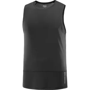 Salomon Men&#x27;s Cross Run Tank Top Deep Black | Buy Salomon Men&#x27;s Cross Run Tank Top Deep Black here | Outnorth
