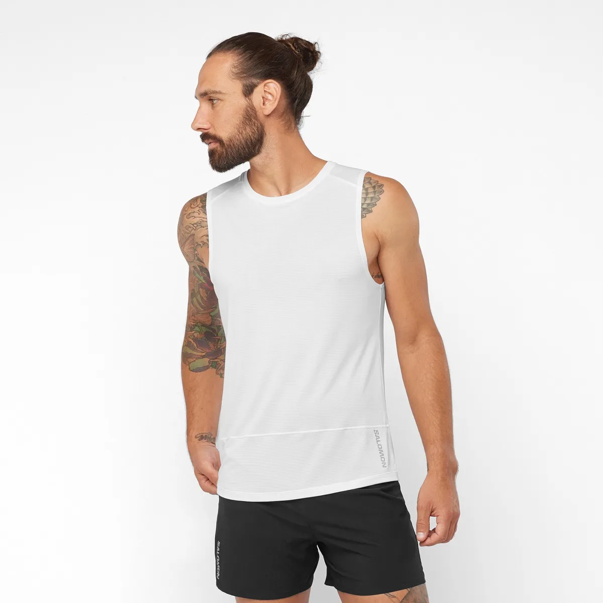 Salomon Men&#x27;s Cross Run Tank Top White | Buy Salomon Men&#x27;s Cross Run Tank Top White here | Outnorth