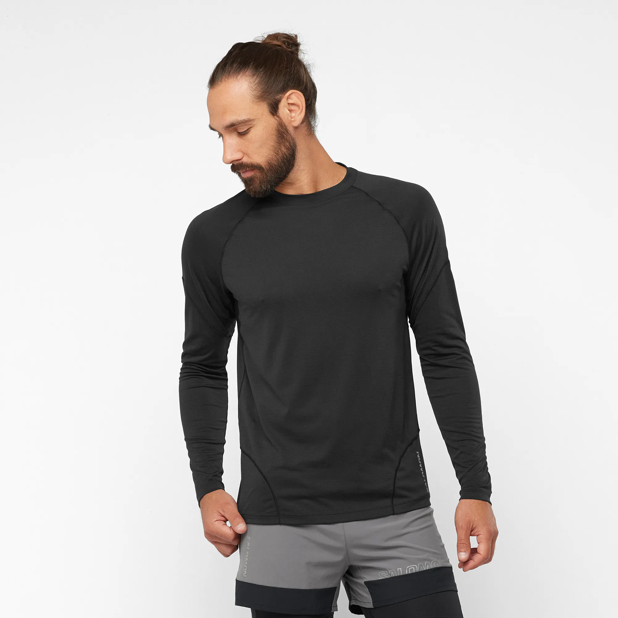 Salomon Men&#x27;s Cross Run Top Deep Black | Buy Salomon Men&#x27;s Cross Run Top Deep Black here | Outnorth