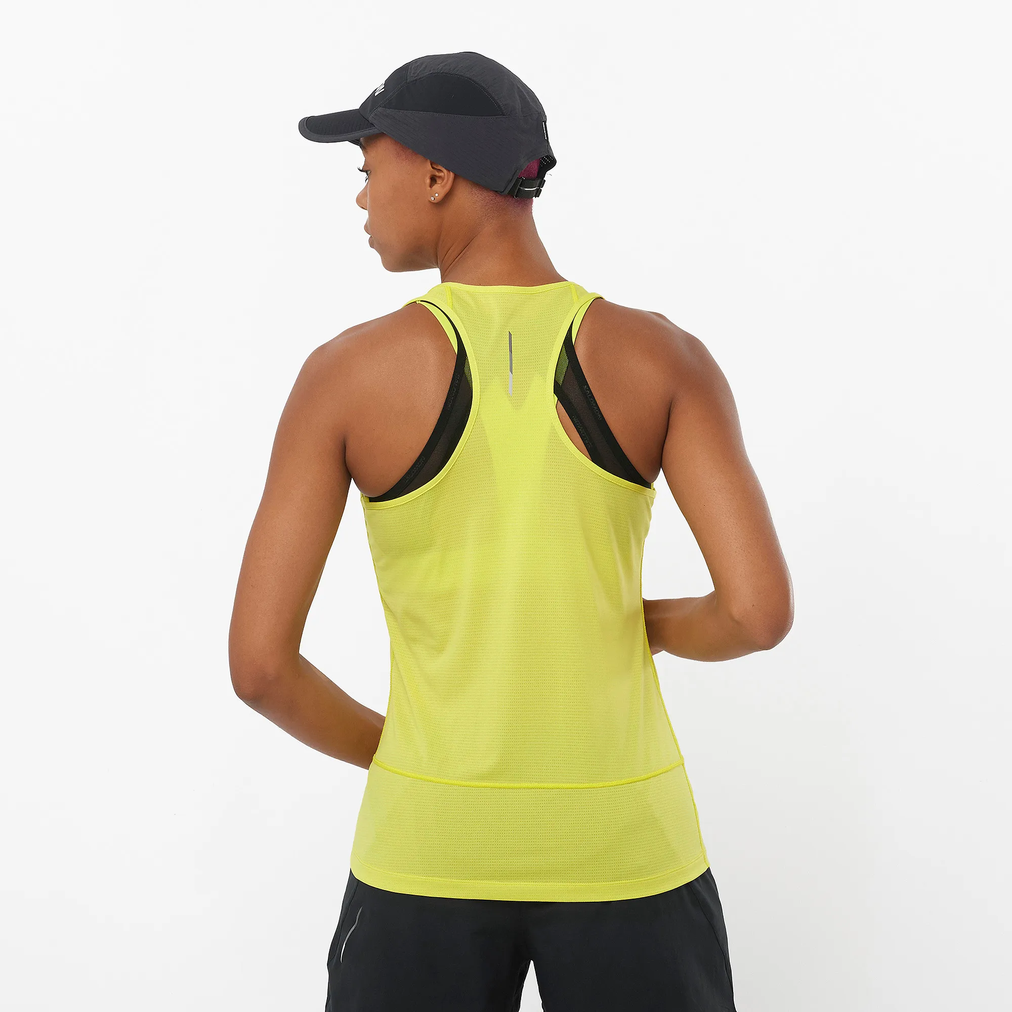 Salomon Women&#x27;s Cross Run Tank Top Sulphur Spring | Buy Salomon Women&#x27;s Cross Run Tank Top Sulphur Spring here | Outnorth