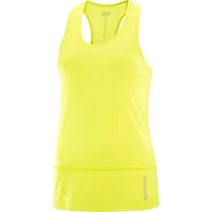 Salomon Women&#x27;s Cross Run Tank Top Sulphur Spring | Buy Salomon Women&#x27;s Cross Run Tank Top Sulphur Spring here | Outnorth