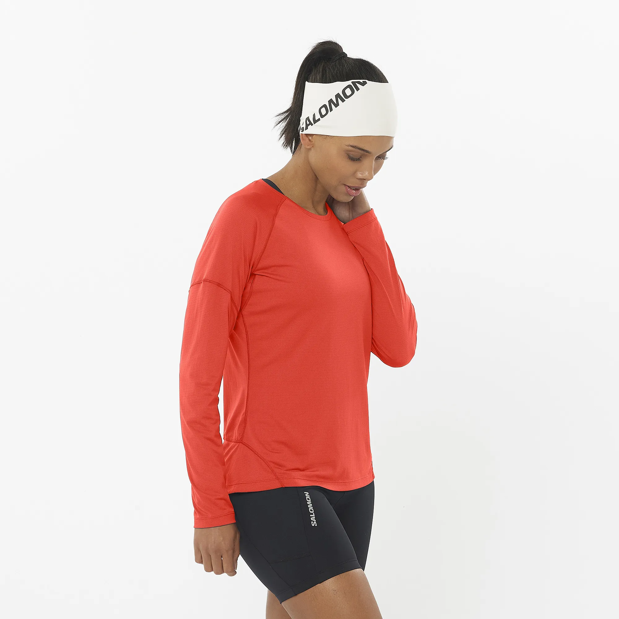 Salomon Women&#x27;s Cross Run Top Cherry Tomato | Buy Salomon Women&#x27;s Cross Run Top Cherry Tomato here | Outnorth