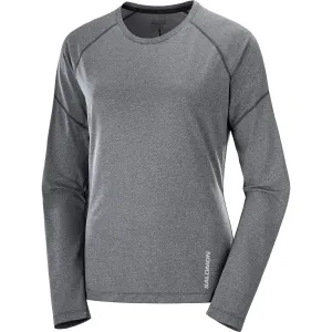 Salomon Women&#x27;s Cross Run Top Deep Black/Heather | Buy Salomon Women&#x27;s Cross Run Top Deep Black/Heather here | Outnorth