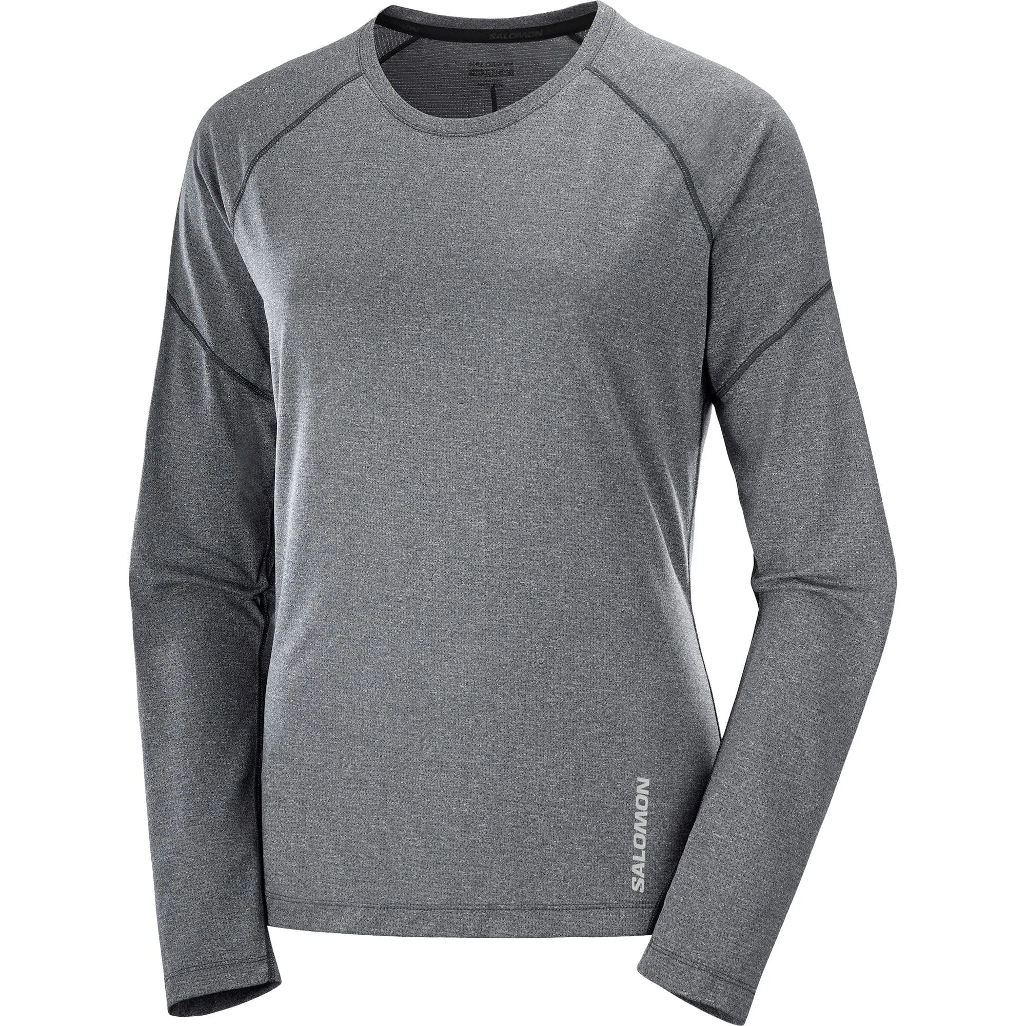 Salomon Women&#x27;s Cross Run Top Deep Black/Heather | Buy Salomon Women&#x27;s Cross Run Top Deep Black/Heather here | Outnorth