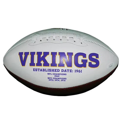 Stefon Diggs Vikings Autographed Logo Football (JSA)
