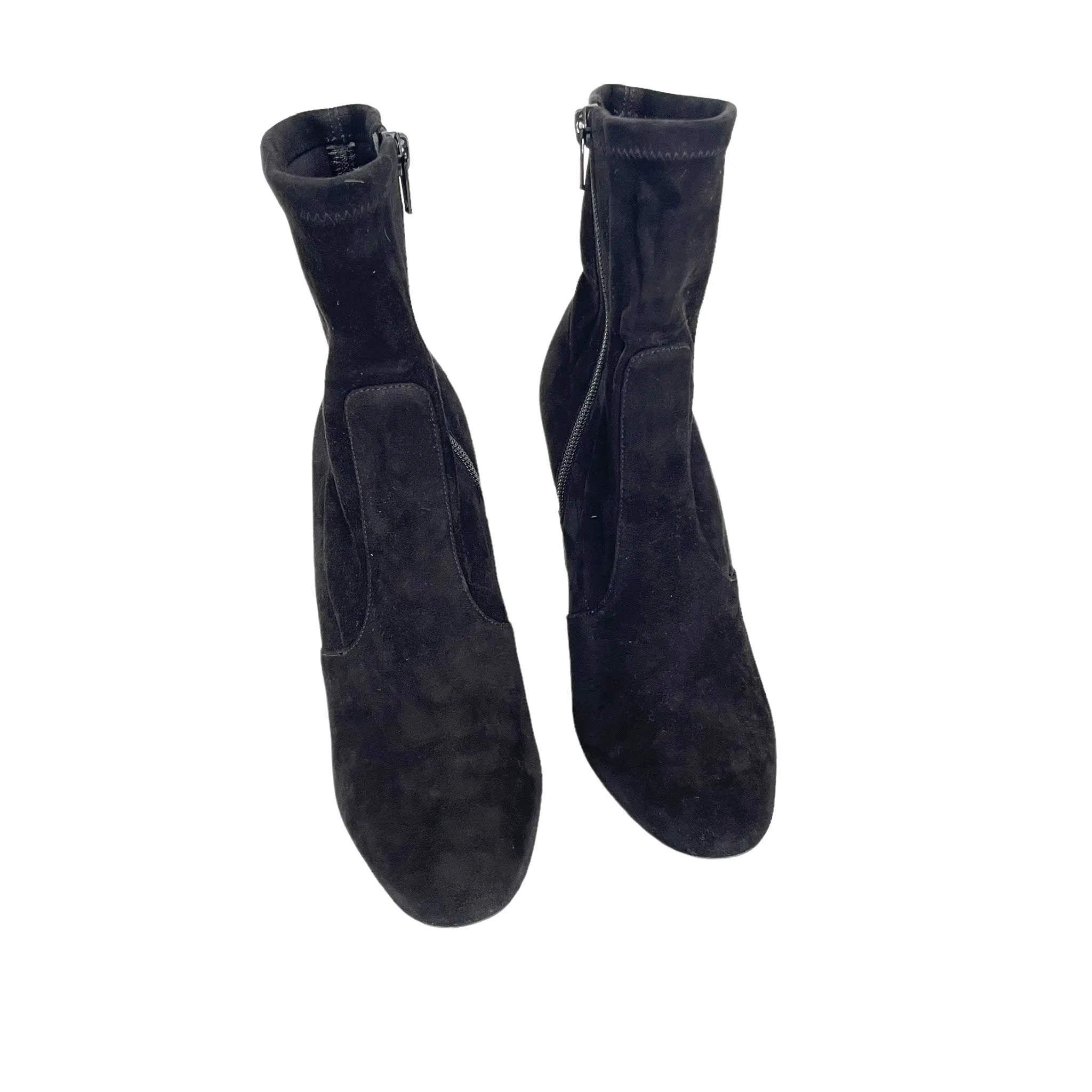 Suede Heeled Boots - 7