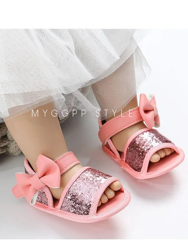 Summer Soft Sole Sequin Anti-Slip Sandal for Baby Girls