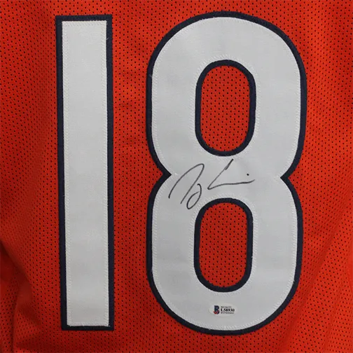 Taylor Gabriel Pro Style Autographed Football Jersey Orange (Beckett)