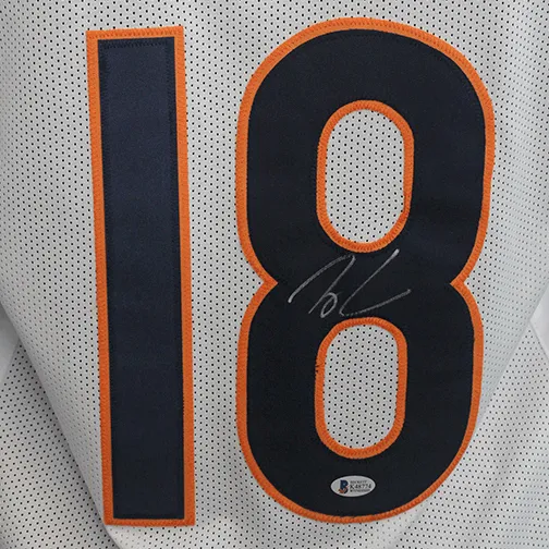 Taylor Gabriel Pro Style Autographed Football Jersey White (Beckett)