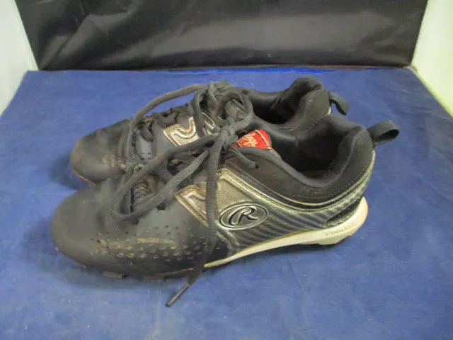 Used Rawlings Tuff Tex Coolflo Cleats Youth Size 2 - worn