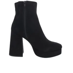 WILD PAIR - Faux Suede Zip up Ankle Boots