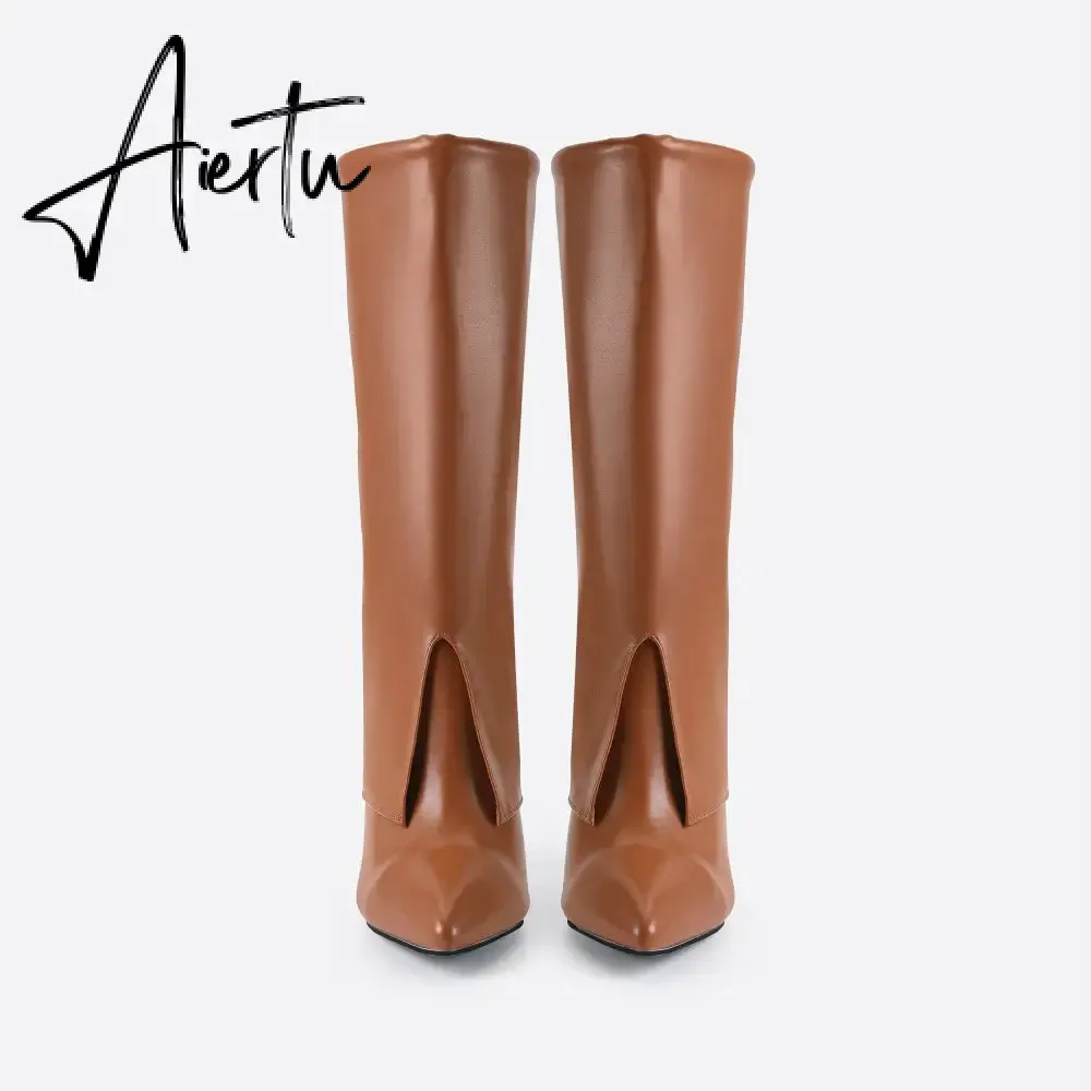 Women Chunky Heeled Boots