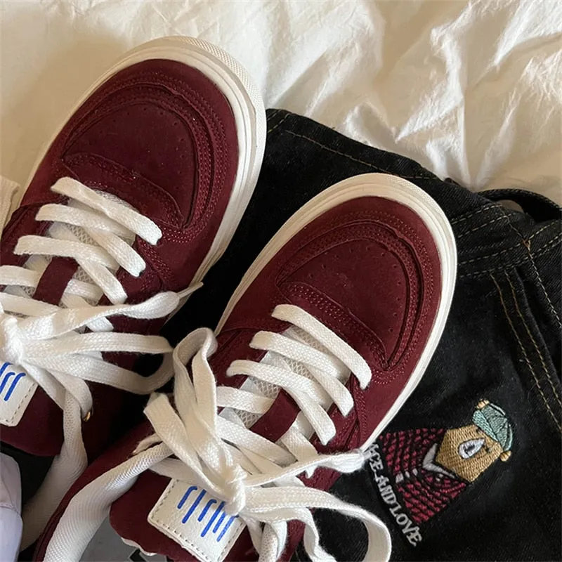 xiangtuibao Spring Sneakers For Women Fashion Casual Ladies Flats Lace Up Woman Sports Sneakers Shoes Tennis Female Vulcanized Shoes