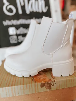 Zoe Bootie - White